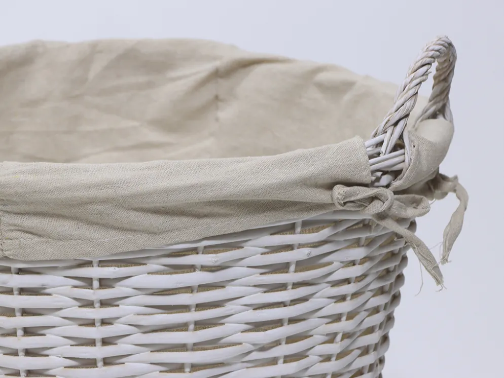 CESTA MIMBRE BLANCO Ø44X44XØ44CM