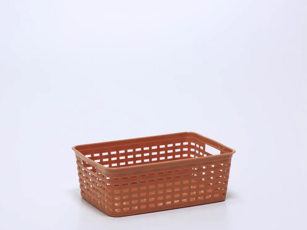 CESTA MULTIUSOS PEQUEÑA NARANJA