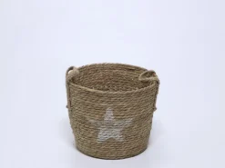 CESTA NATURAL CON ESTRELLA BLANCA MEDIANA