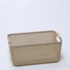 CESTA PLASTICO ASA BAMBU BEIGE 36X22