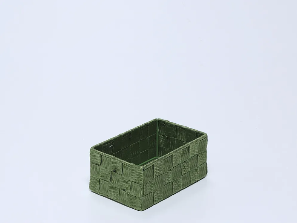 CESTA PP METAL VERDE PEQUE