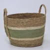 CESTA VERDE/NATURAL GRANDE Ø34X26CM