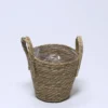 CESTO CONICO ESPARTO CON ASA MEDIANO Ø20X18+8CM