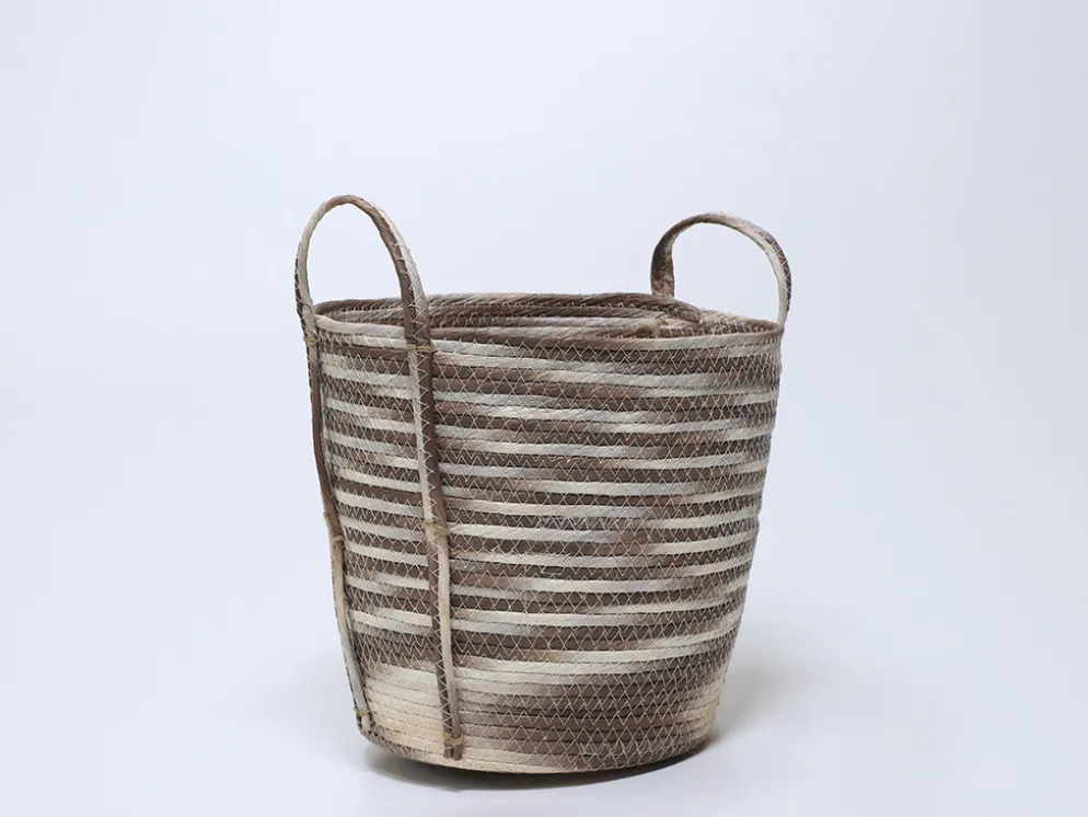 CESTO CUERDA CON ASA MARRON (31XØ30CM)