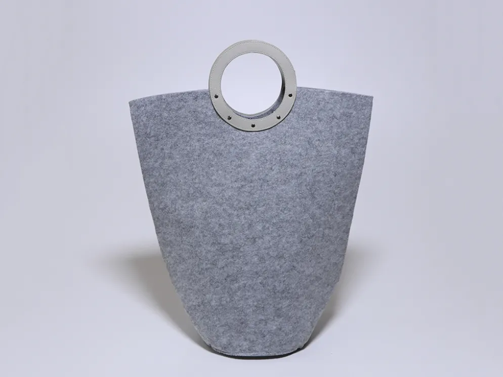 CESTO ROPA GRIS CLARO 55X30X60