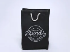 CESTO ROPA LAUNDRY NEGRO 36X30X55