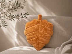 COJIN HOJA 35X39 NARANJA