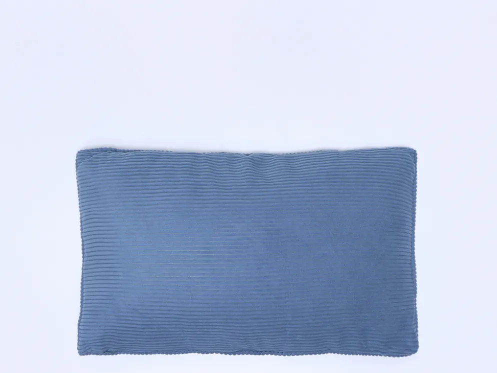 COJIN TERCIOPELO CANALE AZUL 30X50