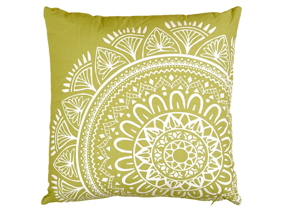 COJIN 45X45 BOHO PISTACHO/BLANCO