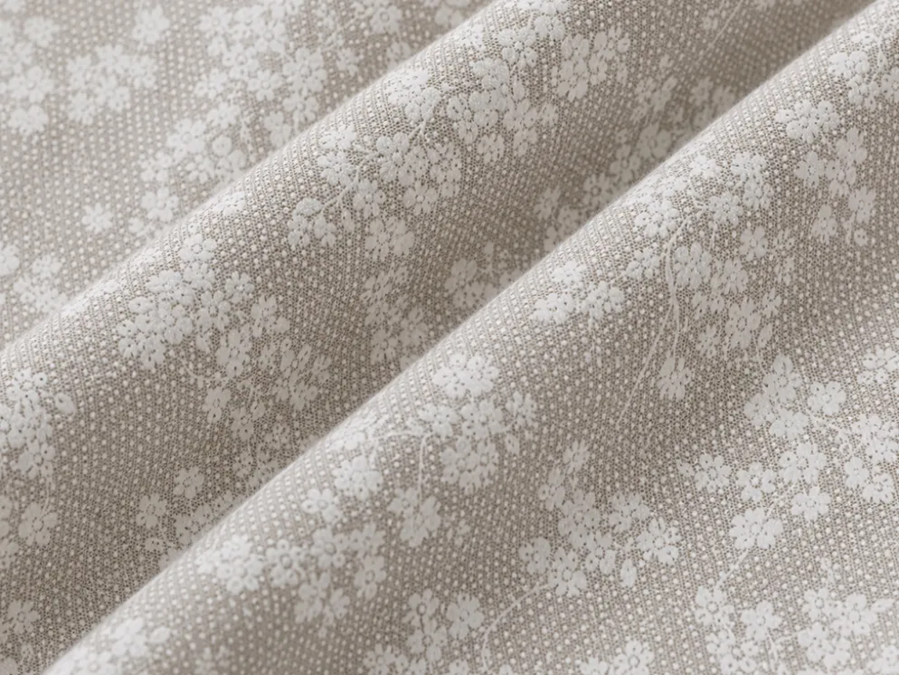 COLCHA FLORI BEIGE