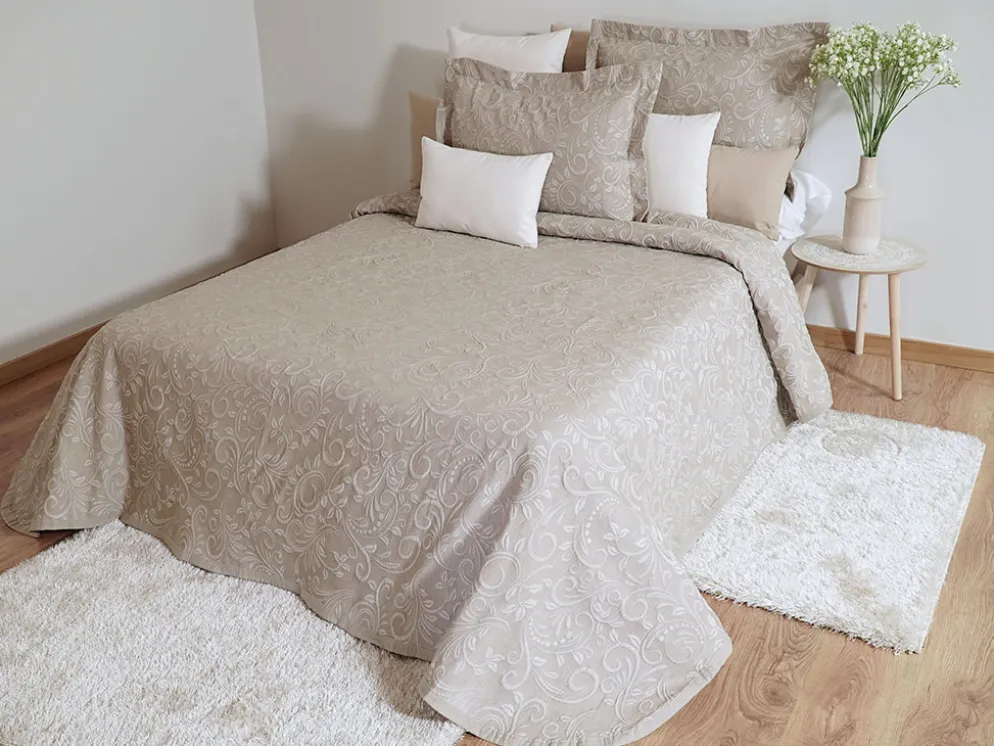 COLCHA LIA BEIGE