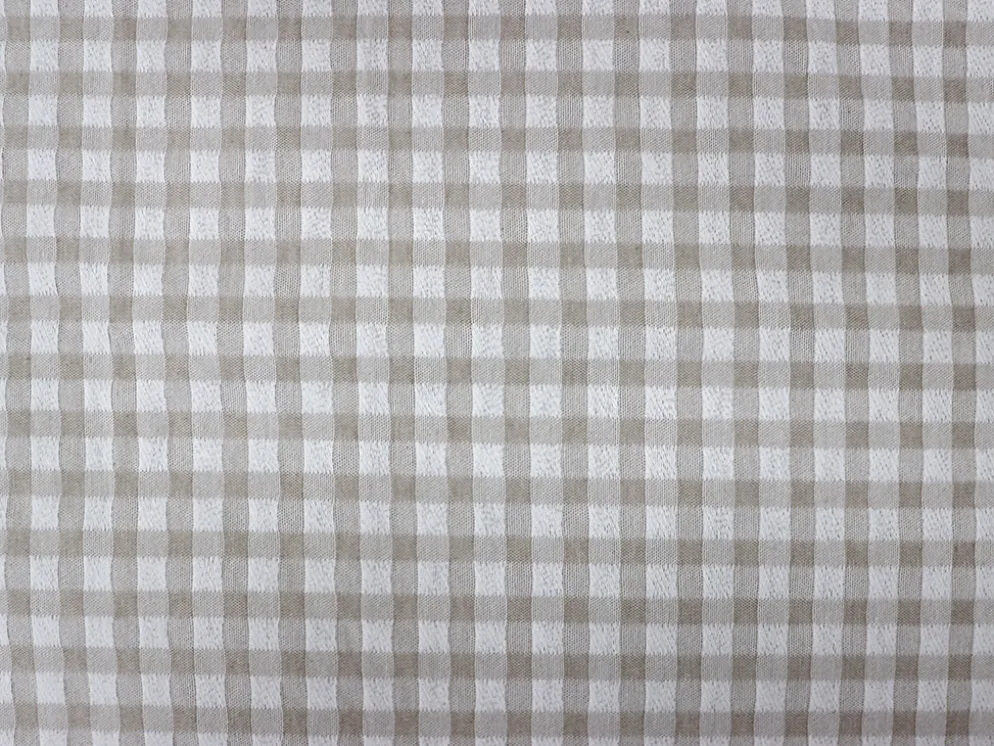 COLCHA VICHY BEIGE