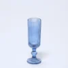 COPA CHAMPAGNE 160ML AZUL OSCURO RAYAS