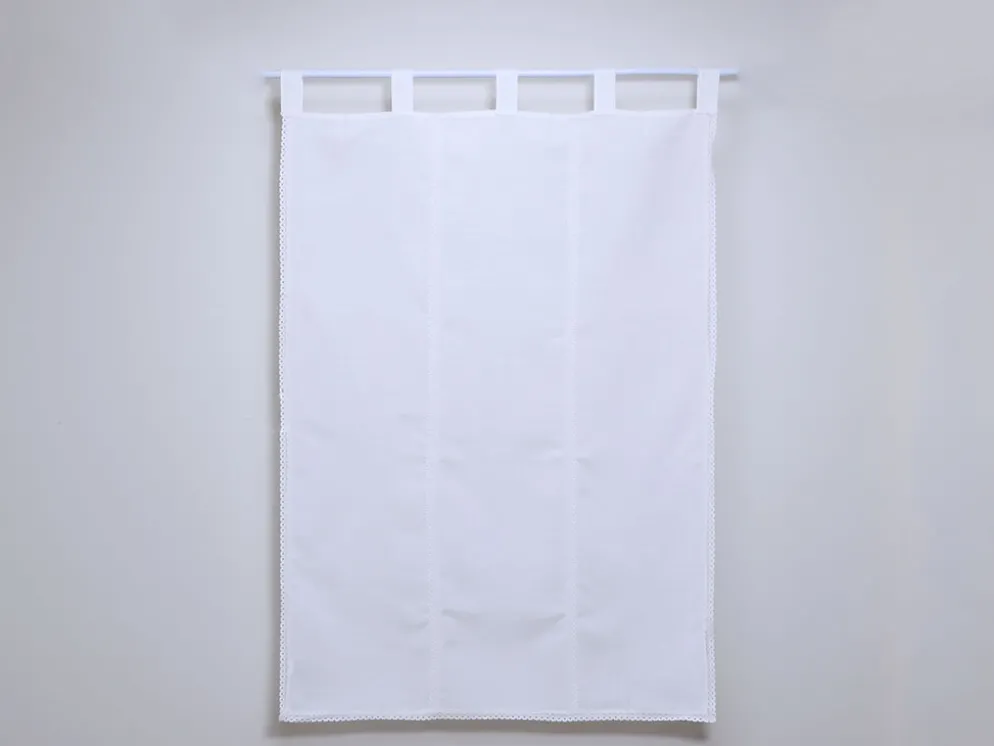 CORTINA RUSTICA 100X150CM A BLANCO