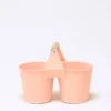 CUBO DOBLE LATON NARANJA 22X8X11CM