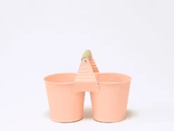 CUBO DOBLE LATON NARANJA 22X8X11CM