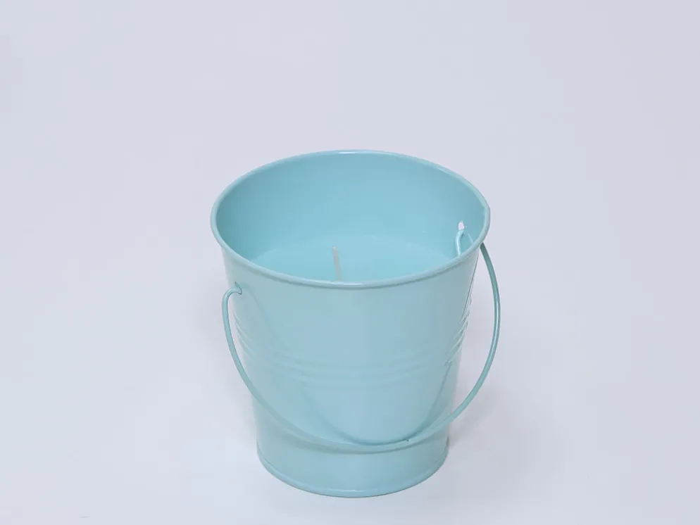 CUBO VELA CITRONELLA AZUL 10CM