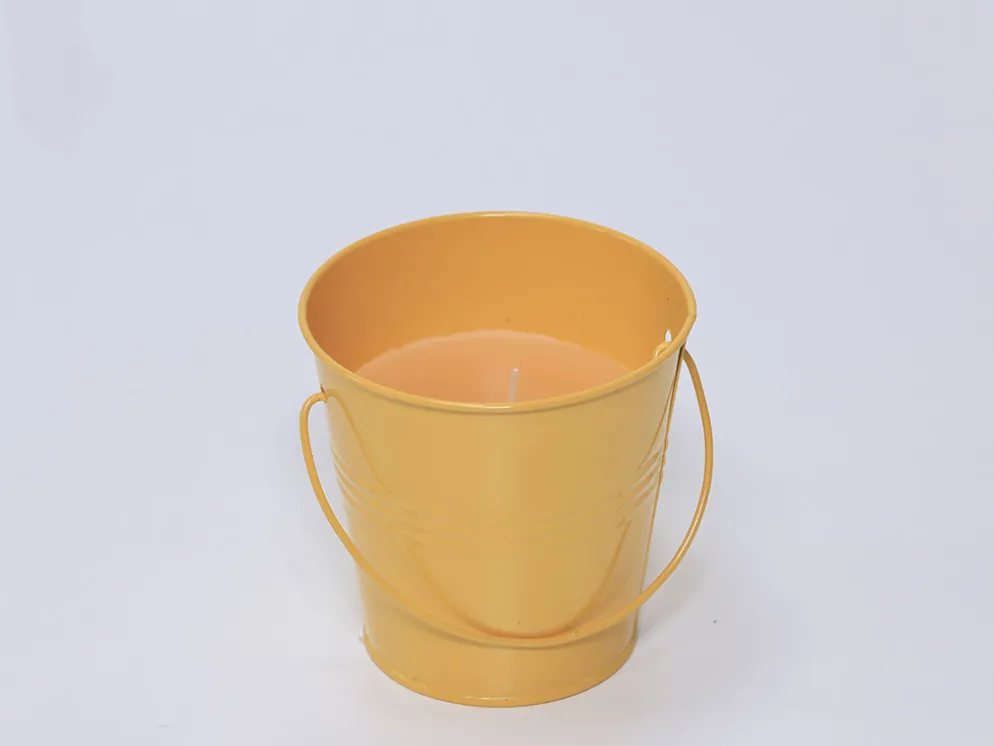 CUBO VELA CITRONELLA NARANJA 10CM