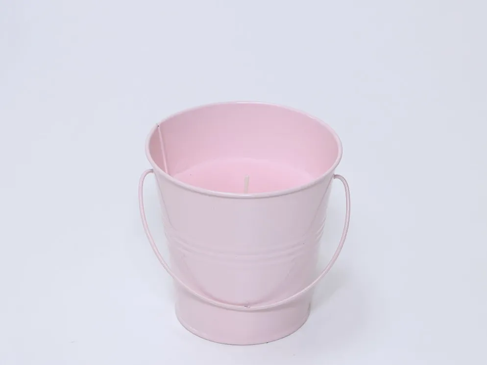 CUBO VELA CITRONELLA ROSA PALO 10CM