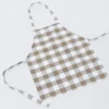 DELANTAL CHEF INFANTIL VICHY BEIGE 40X50CM