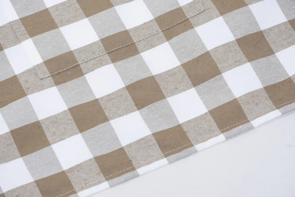 DELANTAL CHEF INFANTIL VICHY BEIGE 40X50CM
