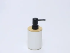 DOSIFICADOR PLASTICO BAMBU BLANCO