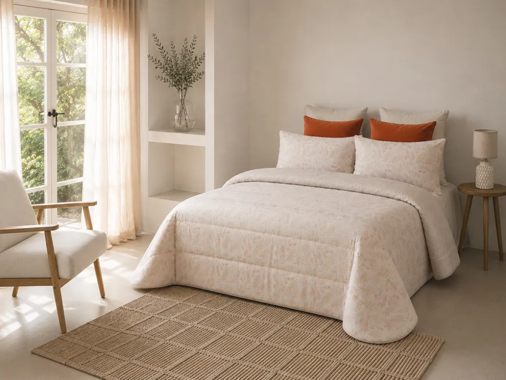 EDREDÓN PALMERA BEIGE