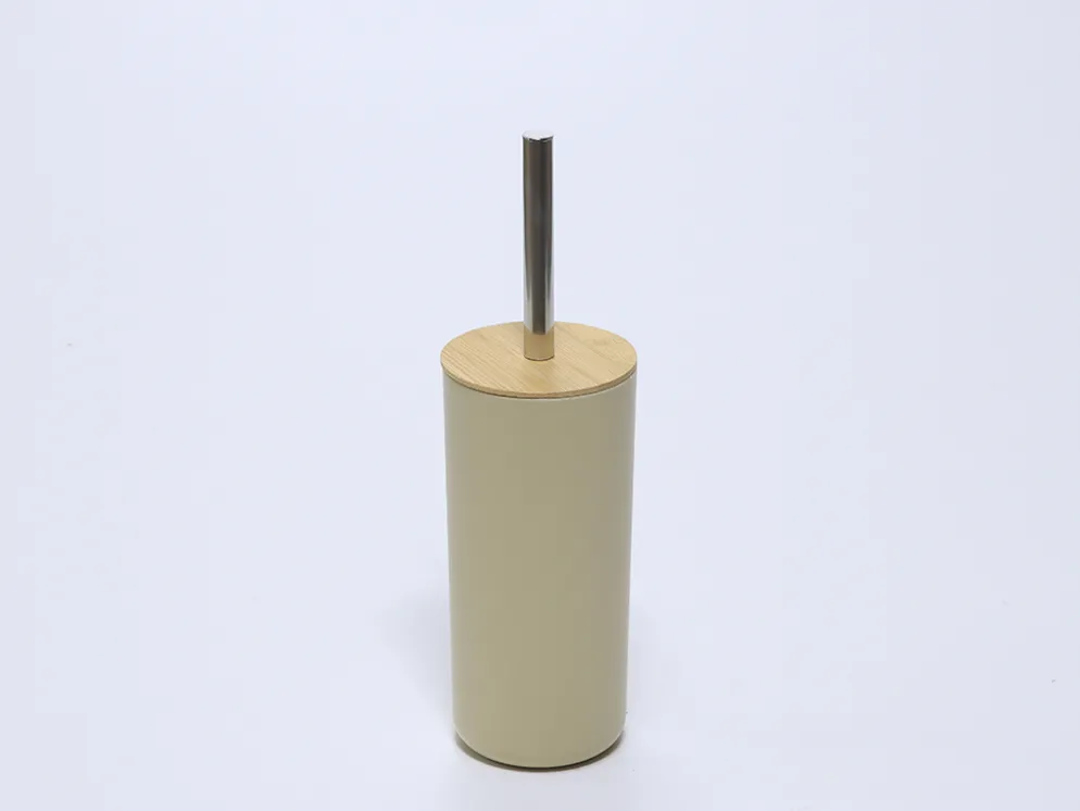 ESCOBILLERO PLASTICO BAMBU BEIGE