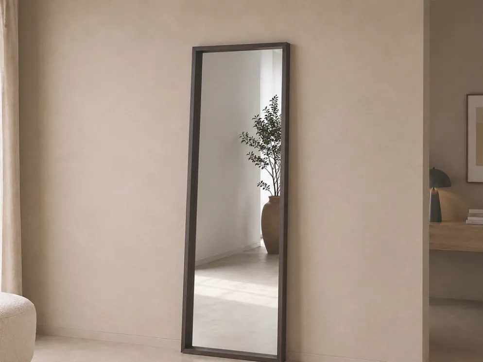 ESPEJO 150CM 40CM ANCHO NOGAL