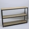 ESTANTERIA 3 ESTANTES METAL NEGRO 120X30X80CM