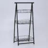 ESTANTERIA METALICA ESCALERA NEGRA 3 PISOS