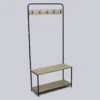 ESTANTERIA PERCHERO MDF-METAL 80X32X171CM