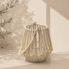 FAROL NATURAL DECORADO AMARILLO 20CM
