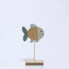 FIGURA PEZ MADERA 12X6X23 COLORES B