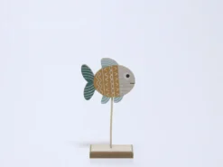 FIGURA PEZ MADERA 12X6X23 COLORES B