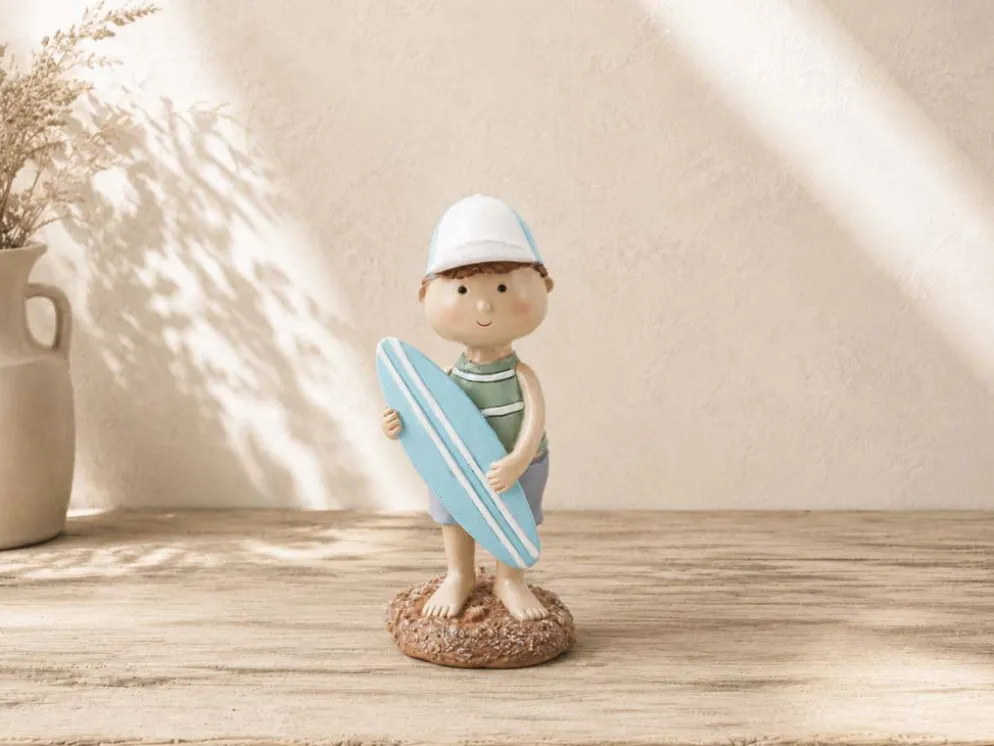 FIGURA PLAYA NIÑO DE PIE 13CM