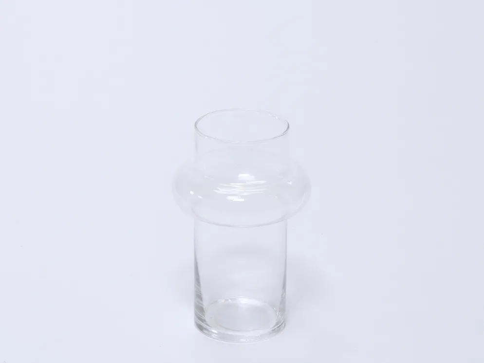 FLORERO CRISTAL BURBUJA 8X18