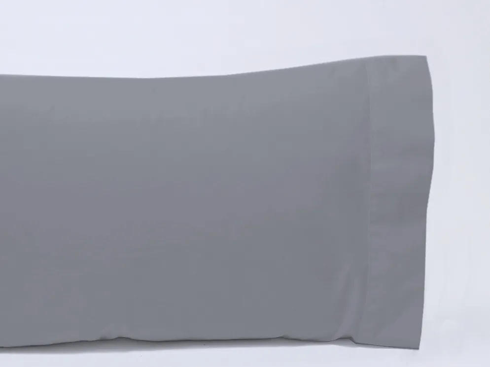 FUNDA ALMOHADA BASIC GRIS 100% ALGODON