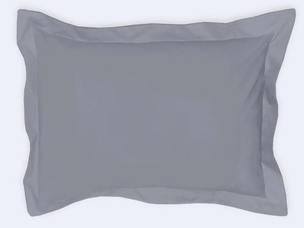 FUNDA ALMOHADA BASIC GRIS 100% ALGODON
