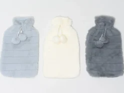 FUNDA BOLSA AGUA POMPON CRUDO 2L