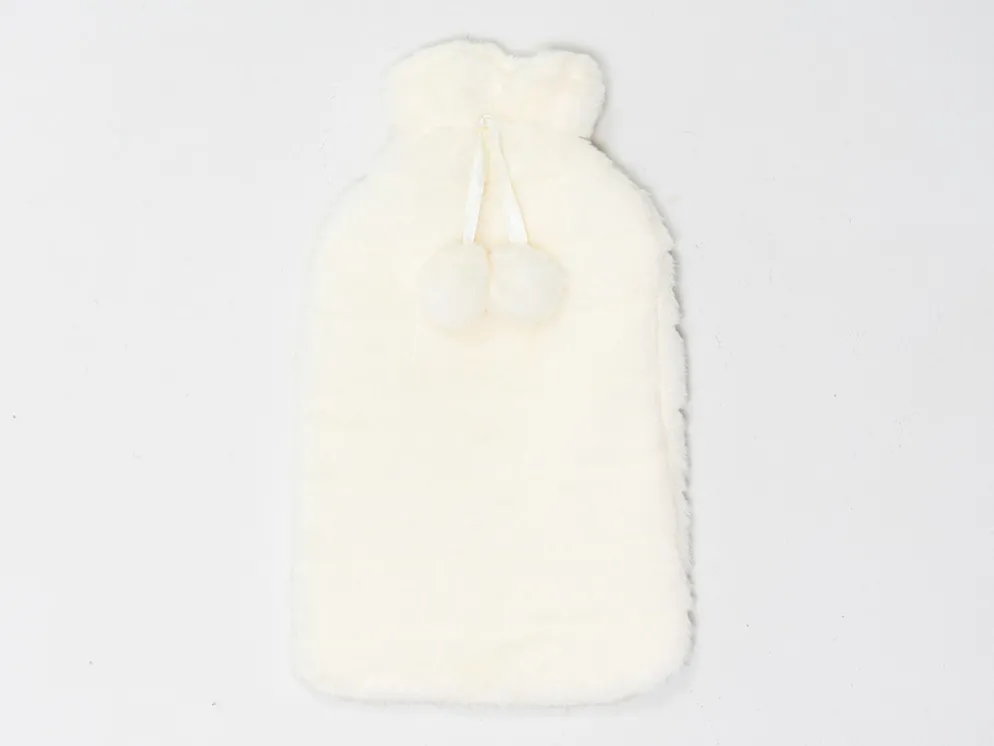 FUNDA BOLSA AGUA POMPON CRUDO 2L