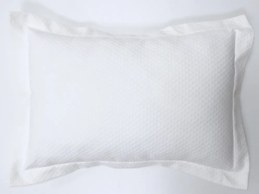 FUNDA COJIN ALEXIA BLANCA 50X70CM 100% ALGODON
