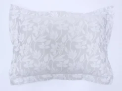 FUNDA COJIN FLORA GRIS 50X70