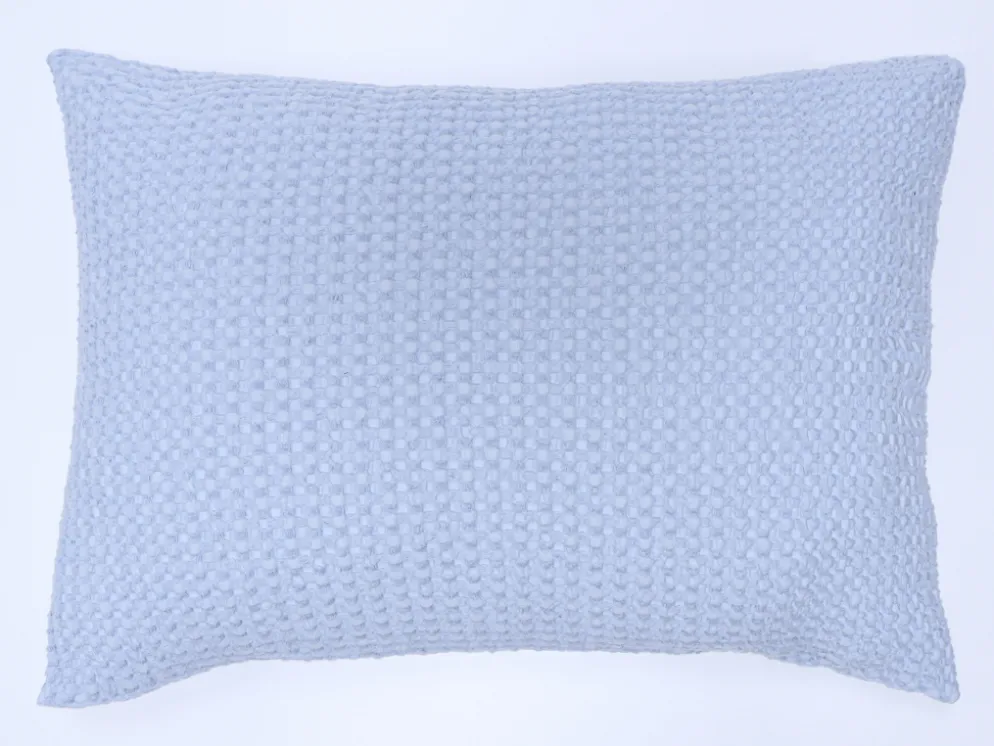 FUNDA COJIN WAFFLE AZUL 50X70