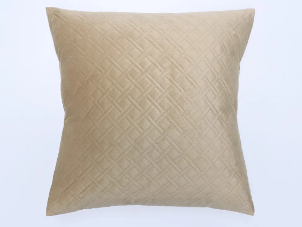 FUNDA DE COJIN TERCIOPELO 50X50 BEIGE