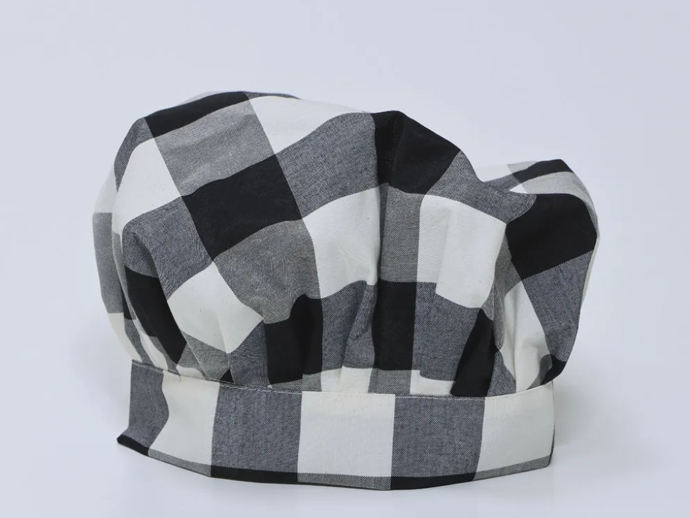 GORRO VICHY NEGRO/CRUDO