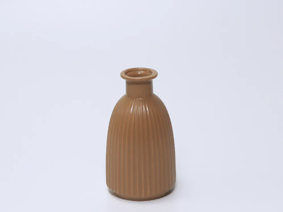JARRON CERAMICA NARANJA Ø7X24XØ12CM