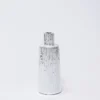 JARRON RAYADO BLANCO/PLATA Ø10X25CM