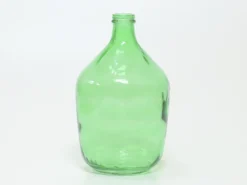 JARRON VIDRIO RECICLADO VERDE 23X38CM