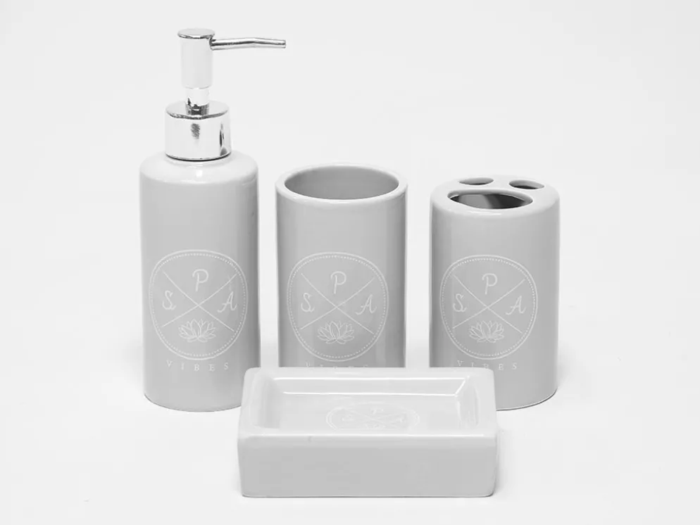 JGO BAÑO 4PZS SPA VIBES GRIS